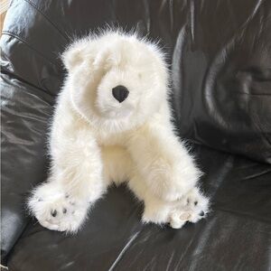 DITZ DESIGNS Polar Bear 27” Weighted Paws Plush The Hen House NWOT